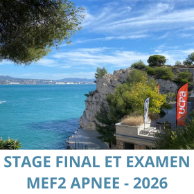 STAGE FINAL ET EXAMEN MEF2 APNEE - 2026